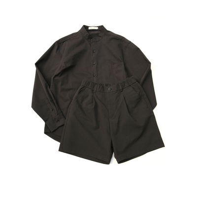 SOUTHPAW+1男装店夏季新品青年日常通勤休闲棉衬衫短裤时尚套装