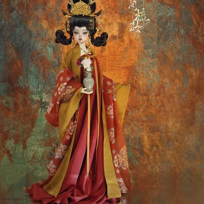 简梳妆古风bjd娃衣四分三分大女70叔手工自制新品包邮金阙舞