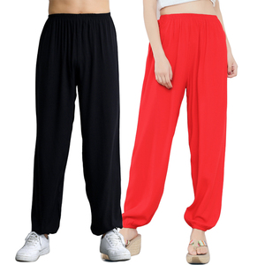 男女士绵绸灯笼裤夏薄 成人舞蹈武术太极晨练广场舞瑜伽居家睡裤