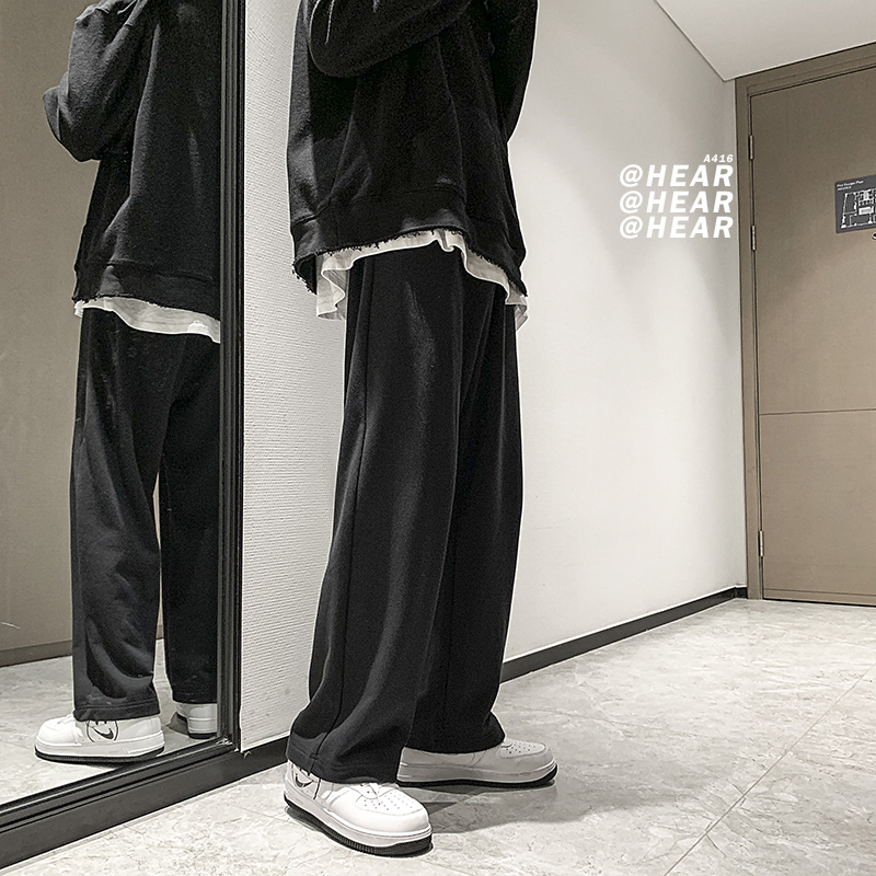 秋冬基础款休闲裤港风男生卫裤95%棉5%氨纶BAA20215P55控68，男装休闲裤，星座1104-1
