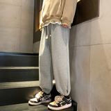 秋冬加绒加厚宽松束脚休闲长裤BAA609350%棉M-2XLP55控69，男装休闲裤，星座1104-1