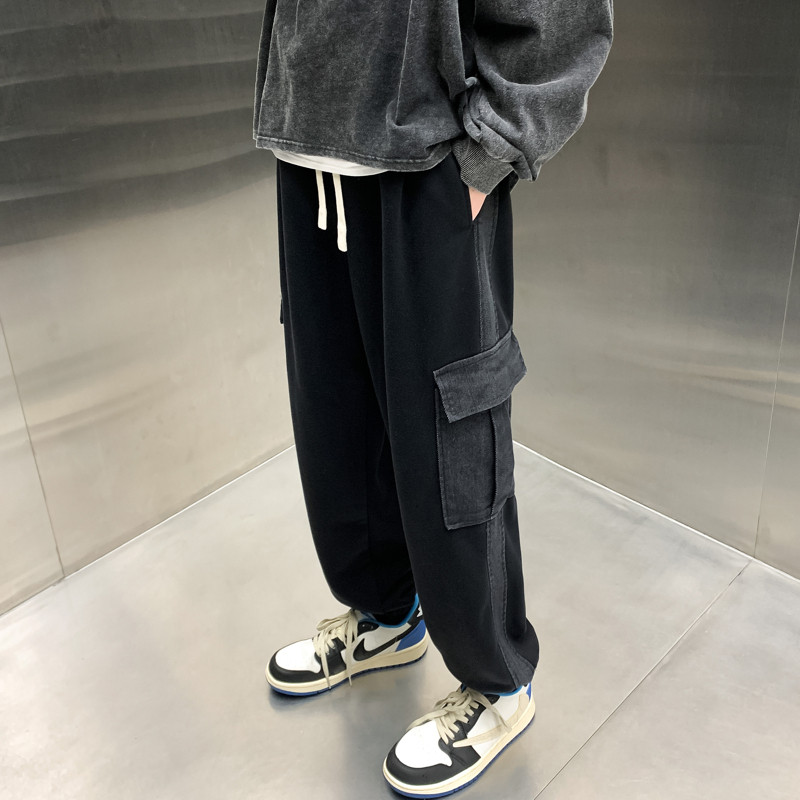 ins潮宽松百搭卫裤休闲运动长裤BAA8023P60限79,男装休闲裤,星座1104-1
