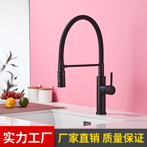 厨房防溅水龙头不锈钢冷热水龙头