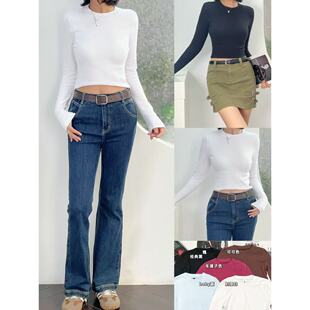 显瘦针织上衣 简约休闲百搭圆领套头修身 02.28新品 澳洲BODY旗下