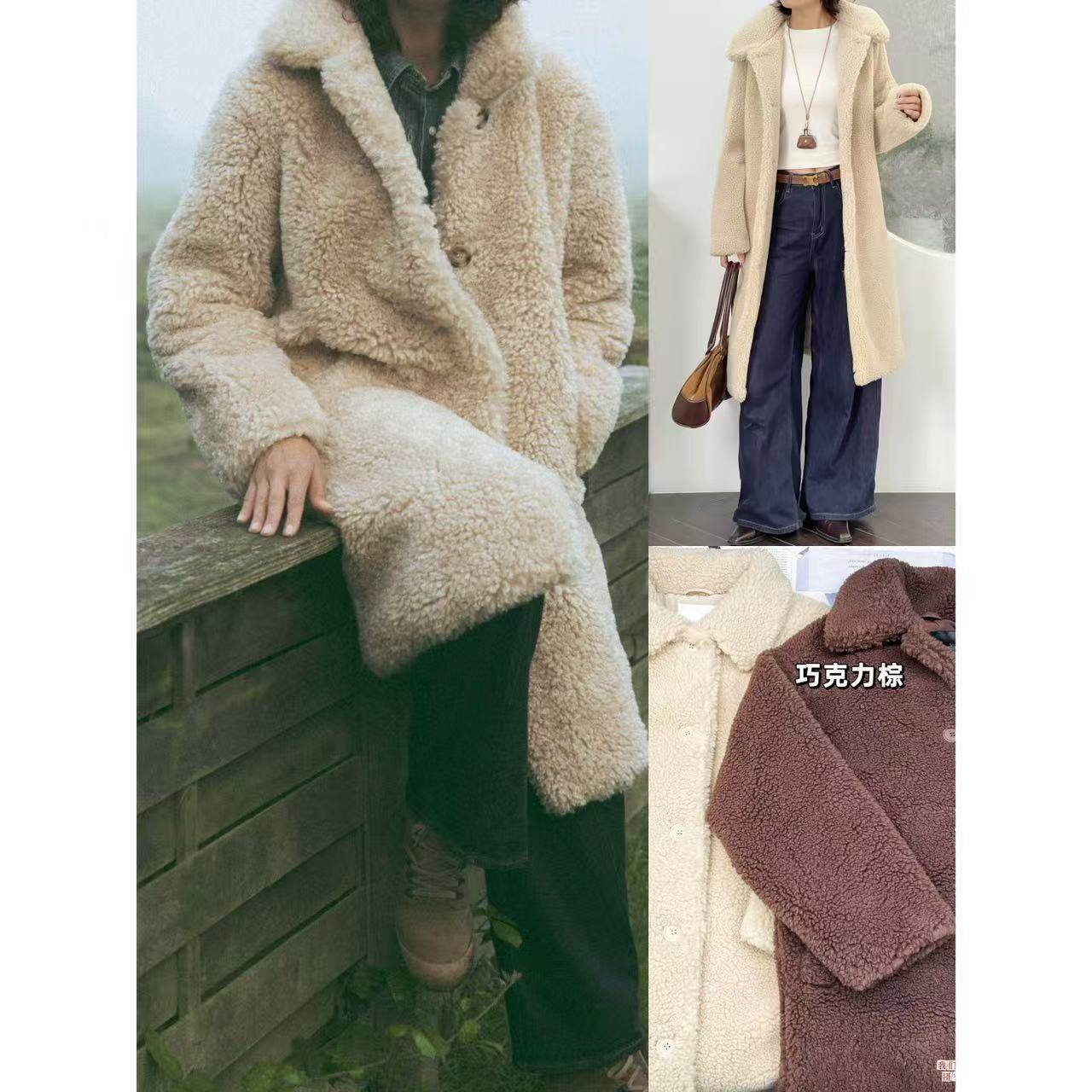 01.24新品 monk* 秋冬软fufu复古立领中长款羊羔毛保暖大衣外套,女装/女士精品,短外套,淘宝优惠券,粉丝福利购,淘宝优惠卷