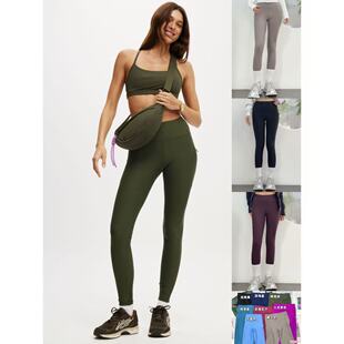 欧美休闲运动弹力高腰显瘦加绒小脚瑜伽裤 OOhome新品 澳洲BODY