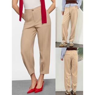 裤 老钱风复古日常百搭通勤舒适休闲铅笔西装 NICE&CHIC 02.28新品