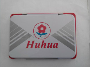 沪花印台2#红色 蓝色 空白打印台方形铁盒打印台办公用品