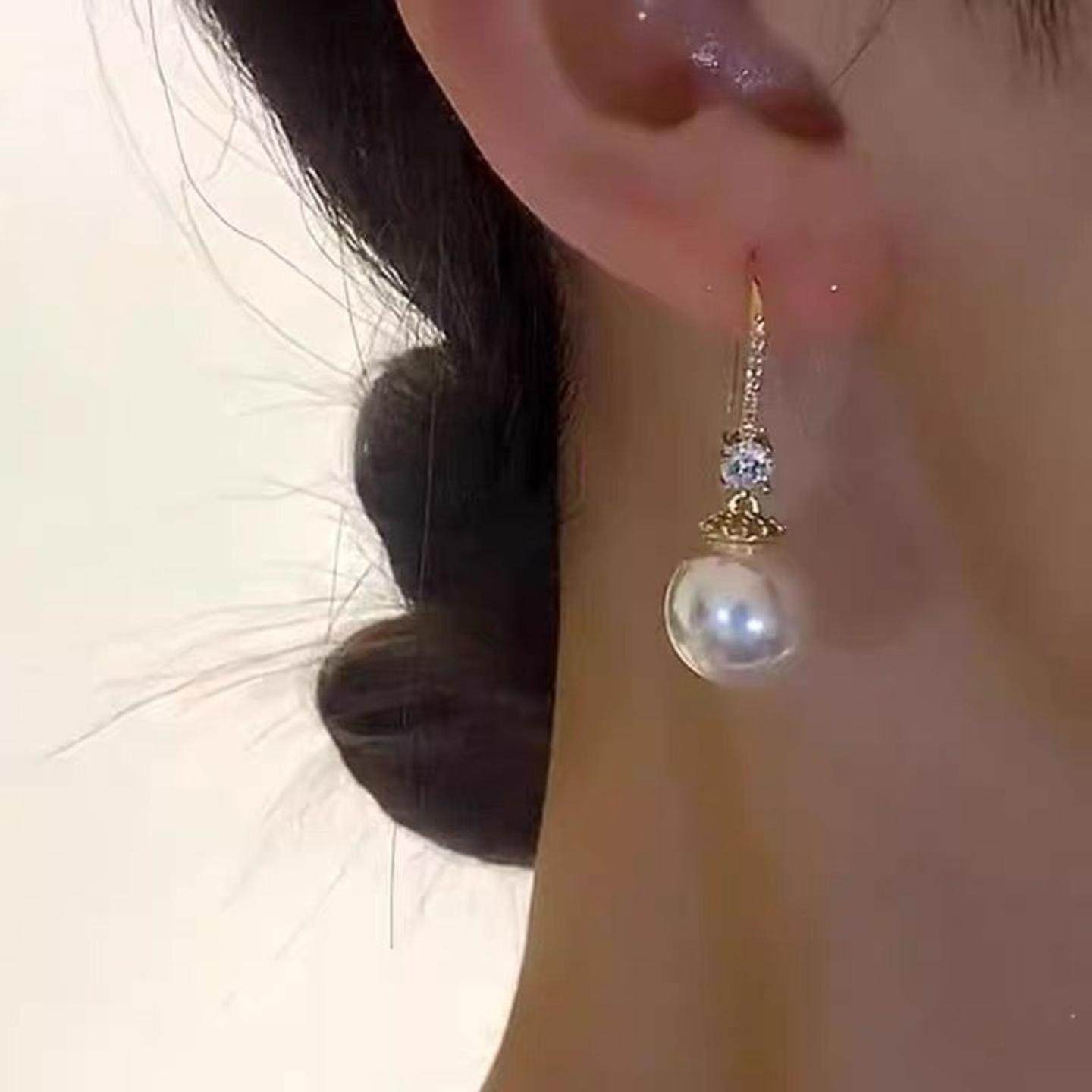 2026新款韩版银耳环925纯银针耳钉珍珠耳饰女时尚耳坠潮气质正品,饰品/流行首饰/时尚饰品新,银饰耳饰,淘宝优惠券,粉丝福利购,淘宝优惠卷