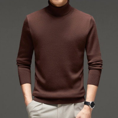 精纺丝光羊毛衫纯羊毛光泽感