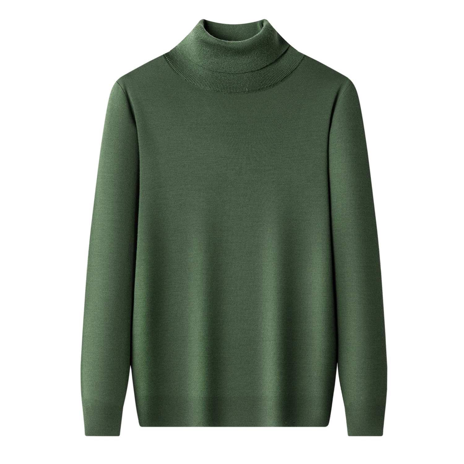 丝光精纺羊毛衫纯羊毛有光泽