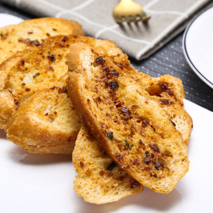 包邮 妙蕾手工法式 原味法棍咸味蒜香片奶香乳香片现烤面包干～满29