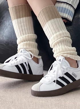 阿迪达斯女鞋新款vl court低帮复古T头鞋德训运动休闲板鞋 KJ4000
