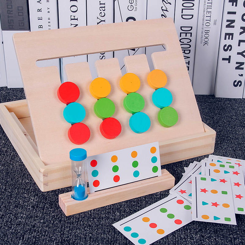 幼儿园益智区材料投放四色游戏