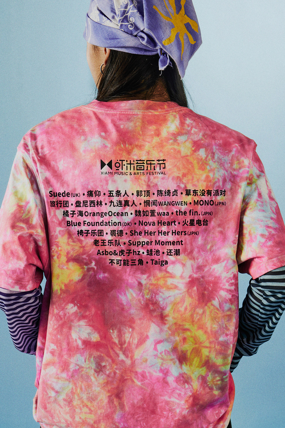 ok center x 虾米音乐节阵容名单扎染短tee