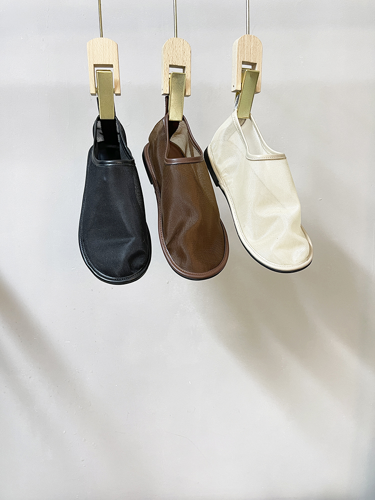 dumah圆头韩版网布软底奶奶鞋