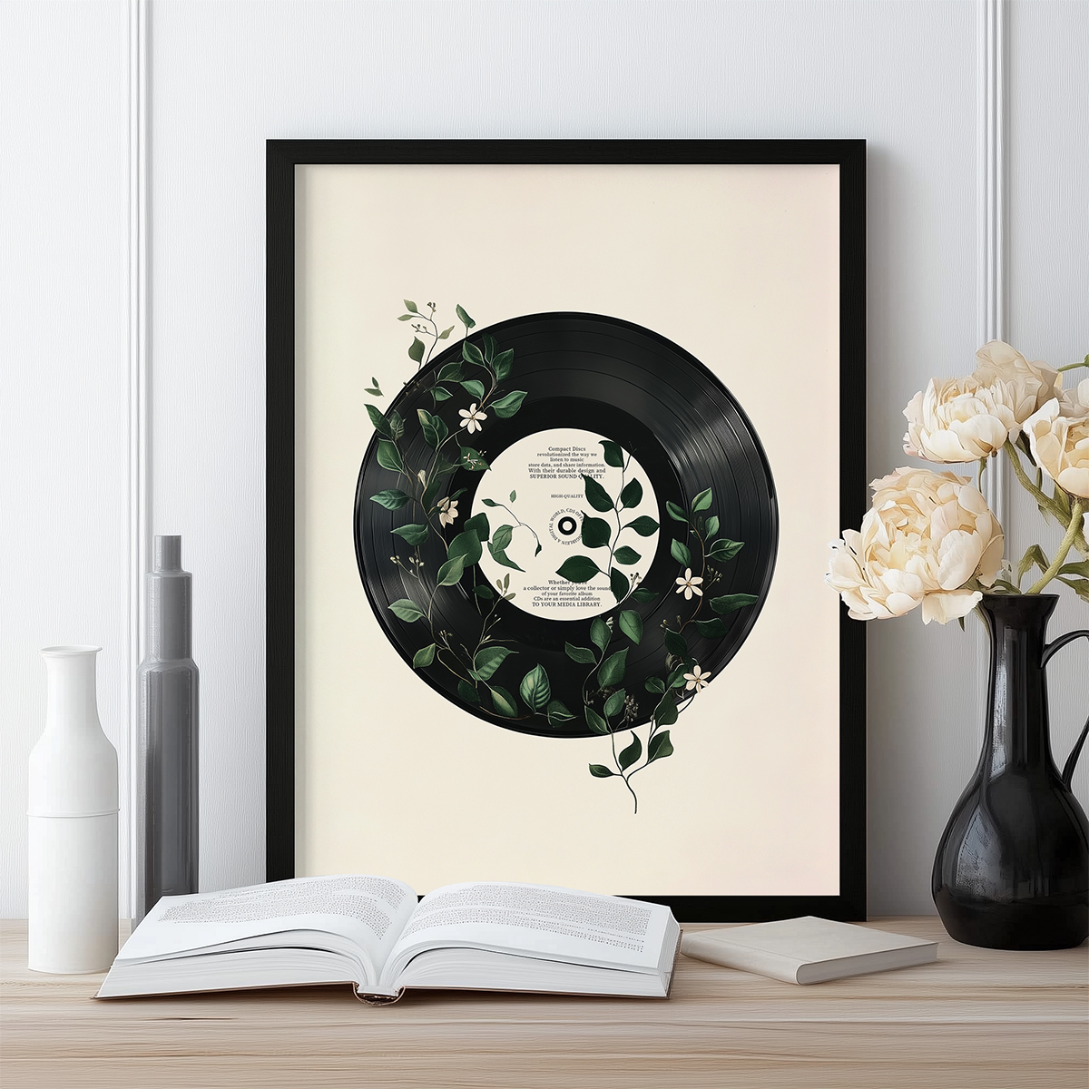 黑胶森林客厅卧室音乐沙发酒店宾馆民宿装饰画挂画艺术框油画壁画