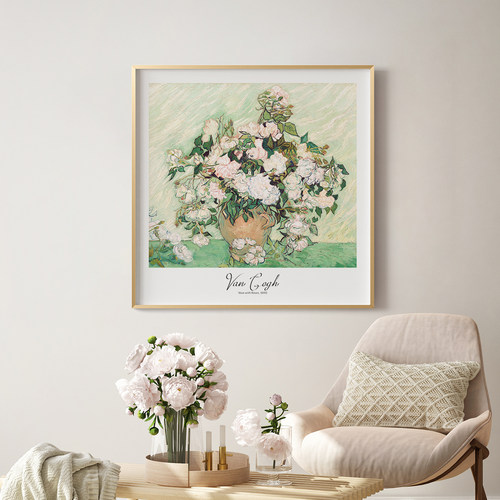 梵高莫奈沙发背景墙挂画客厅电表箱装饰画卧室油画壁画艺术墙壁