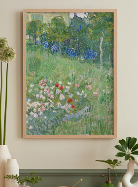 梵高莫奈沙发背景墙挂画电表箱装饰画画框客厅卧室抽象艺术油画