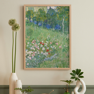 梵高莫奈背景墙装 饰画玄关画框客厅卧室沙发抽象北欧艺术挂画油画