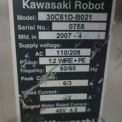可维修Kawasaki机器人控制器，型号30C61D-B021议价