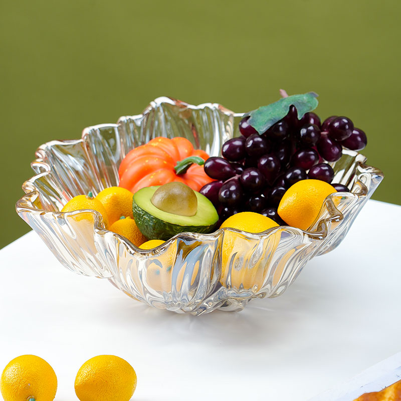 家用高端客厅轻奢水果盘玻璃现代