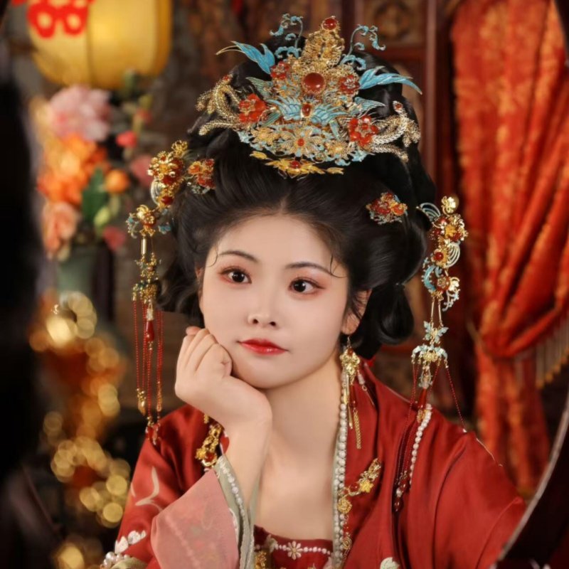 2025新款原创明制凤冠古风头饰发冠新娘中式发饰婚礼秀禾婚嫁汉服