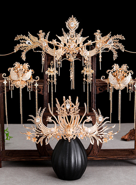 古风汉服发饰发冠发簪凤冠全套古装摄影流苏大气饰品配饰套装