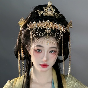 异域发冠额饰璎珞古风汉服眉心坠cos仙侠风神女公主超仙头饰全套