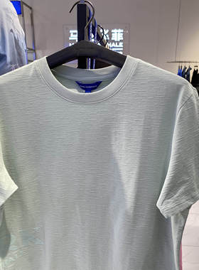 潮牌马克华菲商场同款24年夏7142-01029004棉质针织透气短袖T恤