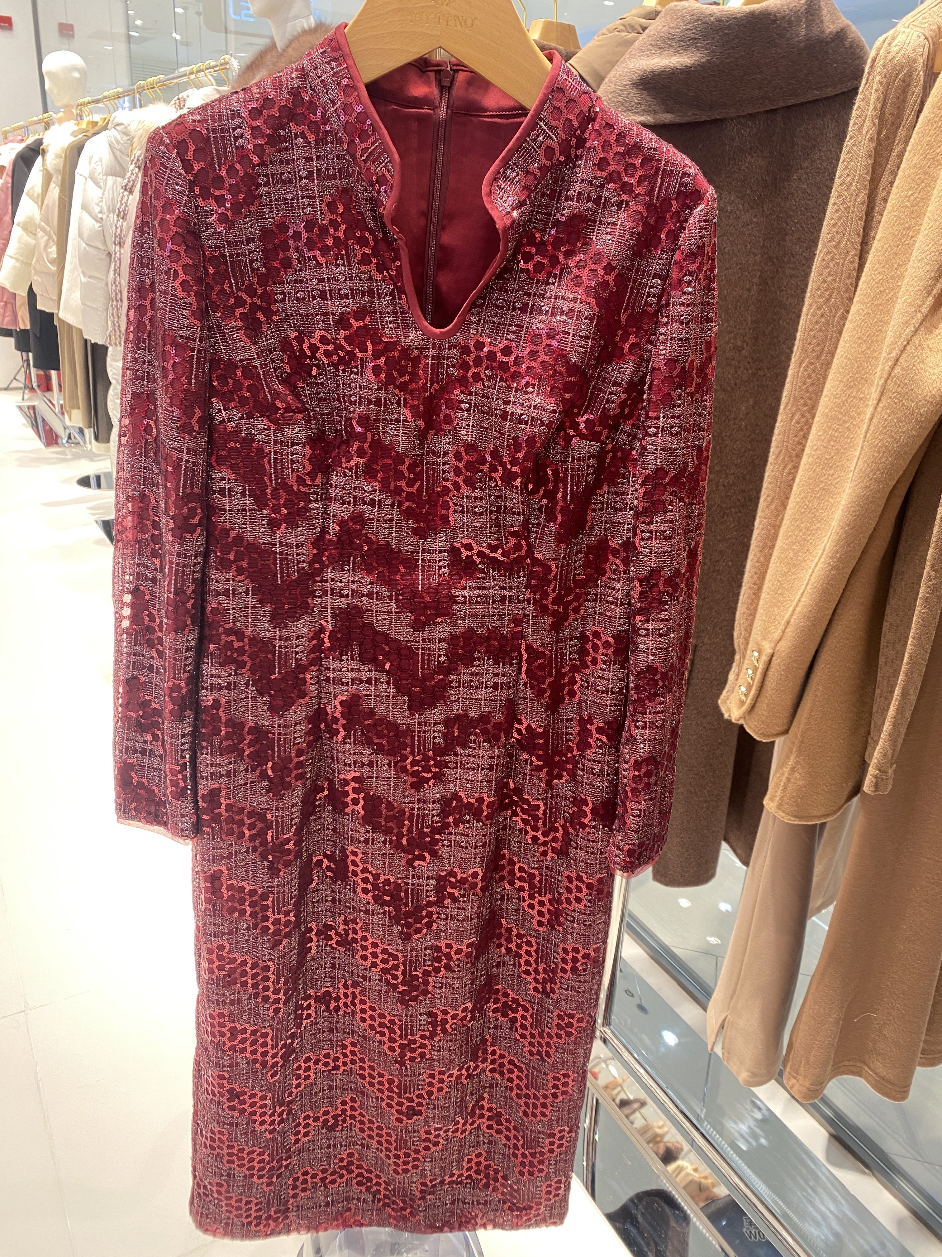 2023年阿丹娜商场专柜同款女士重工礼服连衣裙喜服LRA870DRB0正品