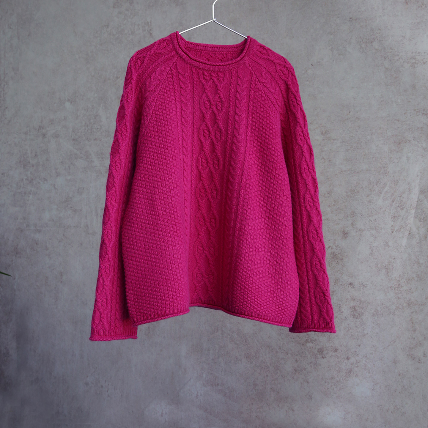 云芝元 冬新款康赛妮火龙果色绞花插肩袖纯羊绒套头衫1234-M,女装/女士精品,羊绒衫,淘宝优惠券,粉丝福利购,淘宝优惠卷