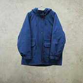 云芝元 连帽女士棉服2213 新冬款 进口全棉日晒干藏蓝插肩袖