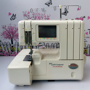 日本原装真善美电脑触摸屏五线锁边机绷缝机一体机包缝机拷边机