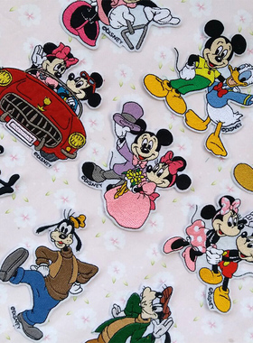 迪士尼刺绣布贴米奇贴布唐老鸭补丁贴花龙骧包贴儿童羽绒服修补洞