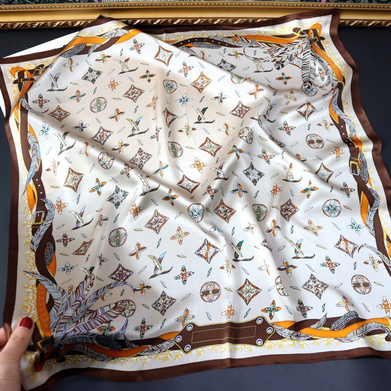 68cm中方巾真丝素缎桑蚕丝围巾