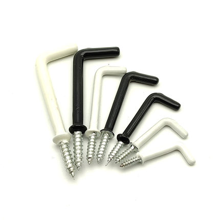 洞洞板黑白铜色直角钩七字钩灯钩7字钩L钩钉L形型镜相框弯勾挂钩