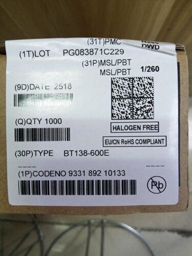 热卖BT138-600E TO-220 全新原装现货