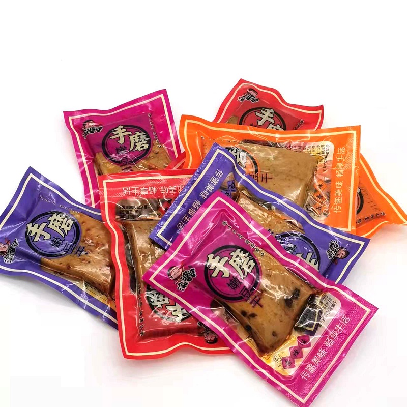 渝婆婆手磨嫩豆干香辣味烧烤味网红特产零食小吃小包装散装整箱