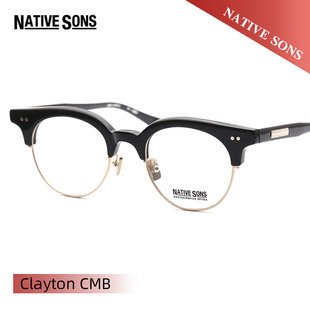 NATIVE SONS复古手造男女款近视眼镜框Clayton CMB/Guerrero CMB