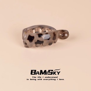 防滑小号竖夹少发量胖鱼香蕉夹女2025新款扎高马尾发夹扭扭夹抓夹