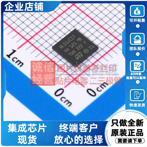 单片机(MCU/MPU/SOC) STM32WL55JCI7 UFBGA-73 意法半导体芯片