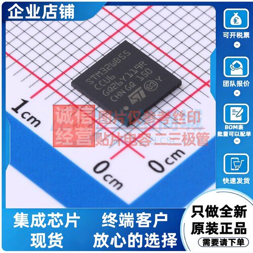 单片机(MCU/MPU/SOC) STM32WB55CCU6 UFQFPN-48 意法半导体芯片