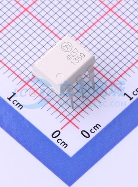 晶体管输出光耦 4N37M PDIP-6 onsemi(安森美) 电子元件原装正品