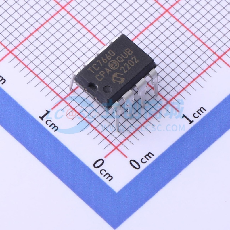 DC-DC电源芯片 TC7660CPA PDIP-8 MICROCHIP(美国微芯) 原装正品