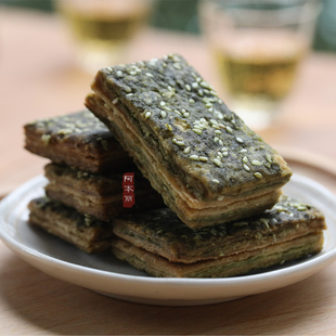 阿本丽海苔饼苔菜饼紫菜酥饼千层海苔饼酥脆饼干芝麻薄脆传统点心