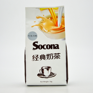 Socona经典奶茶 巧克力奶茶粉1kg 速溶大袋装 咖啡机奶茶店原料