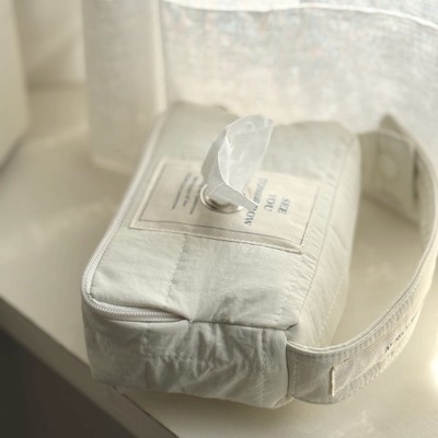 ins韩系婴儿推车湿纸巾收纳包多功能简约车载家居卷纸抽纸收纳袋