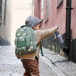 防水双肩包中小童旅行背包男女宝宝幼儿园书包轻便印花儿童 25新款