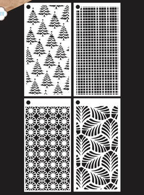 Elizabeth 日志遮蔽板系列9 Journal stencil 9 进口遮蔽板